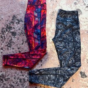 Colorful and Graphic Leggings Set